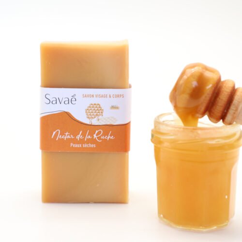 savon surgras au miel et à l'huile d'olive de Provence fabriqué par la savonnerie artisanale Savaé