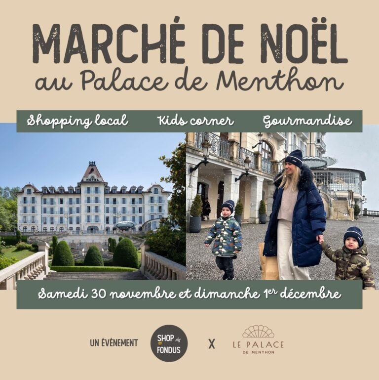 Annonce marché de Noël Shop des Fondus au Palace de Menthon